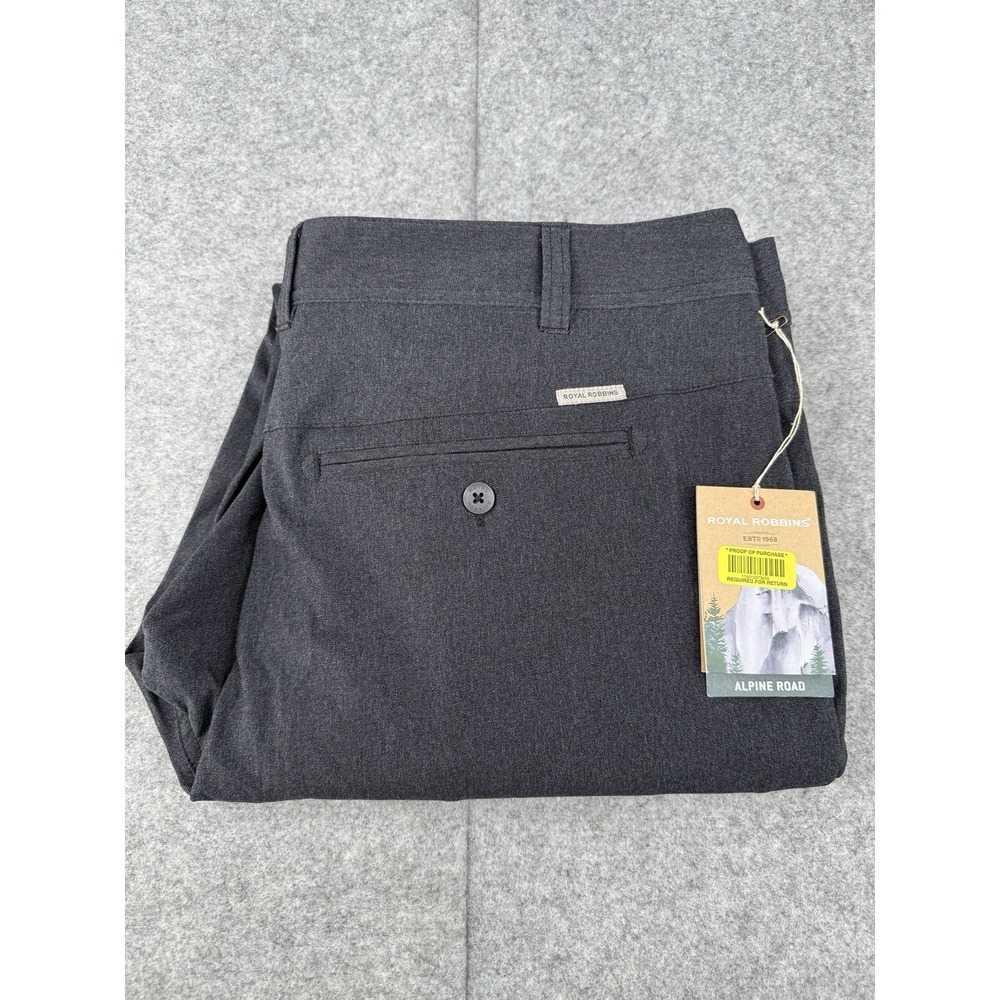 Royal Robbins Women's Alpine Road Pant Charcoal 16 Trim Fit Mid Rise Quick Dry